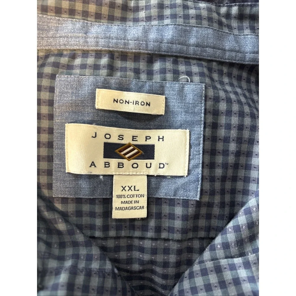 Joseph Abboud Non-Iron Classic Fit 100% Cotton Dress Shirt Long Sleeve Button Dn